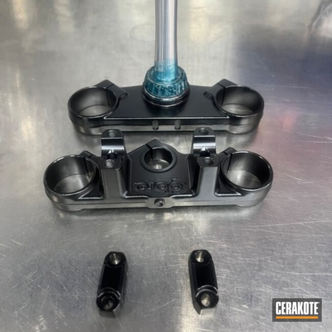 Black Triple Clamps