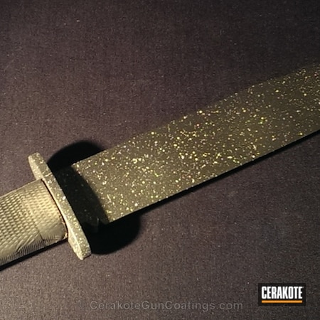 Powder Coating: Shimmer Gold H-153,Mil Spec O.D. Green H-240,Knives