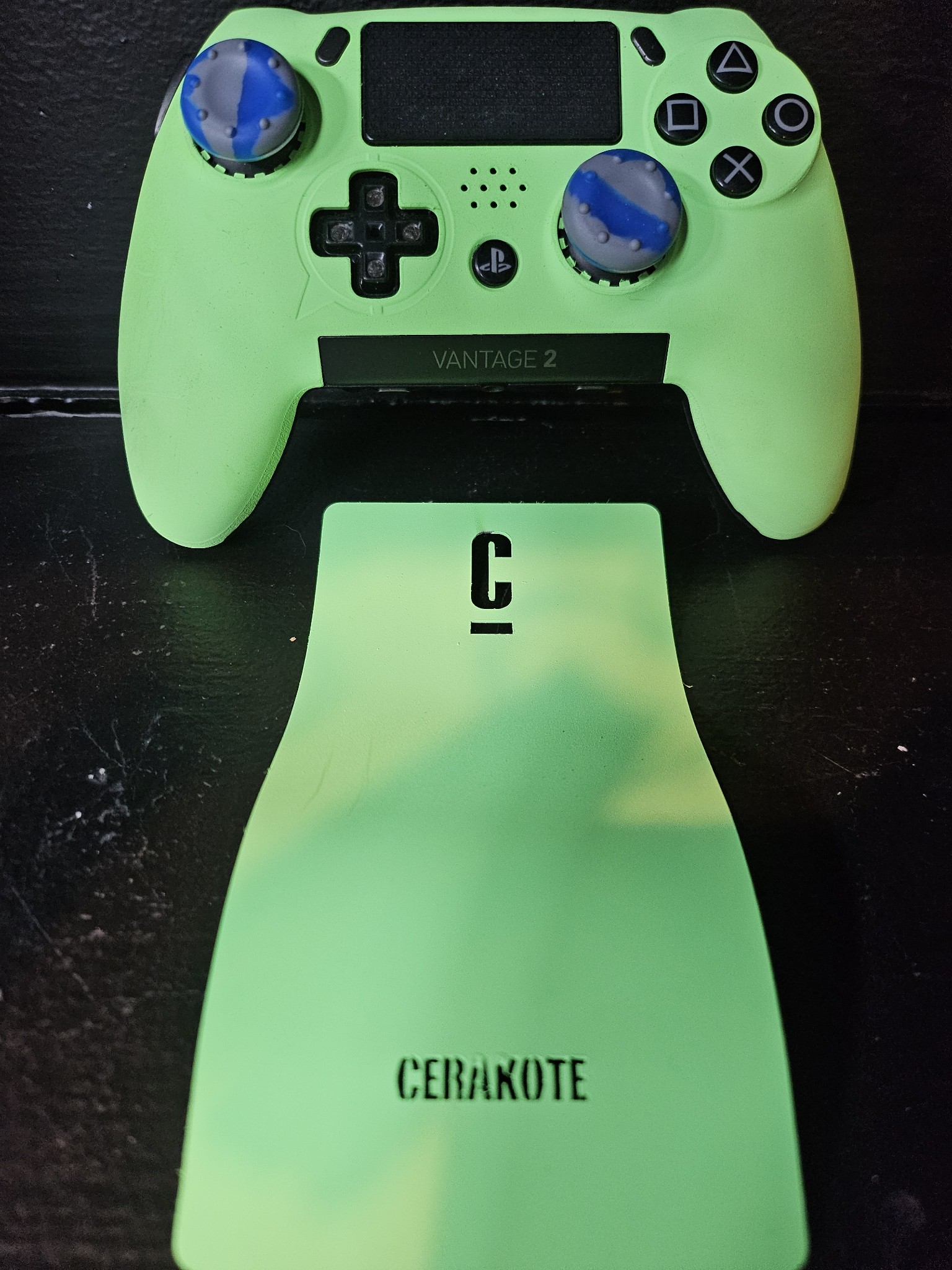 Parakeet green PlayStation controller | Cerakote
