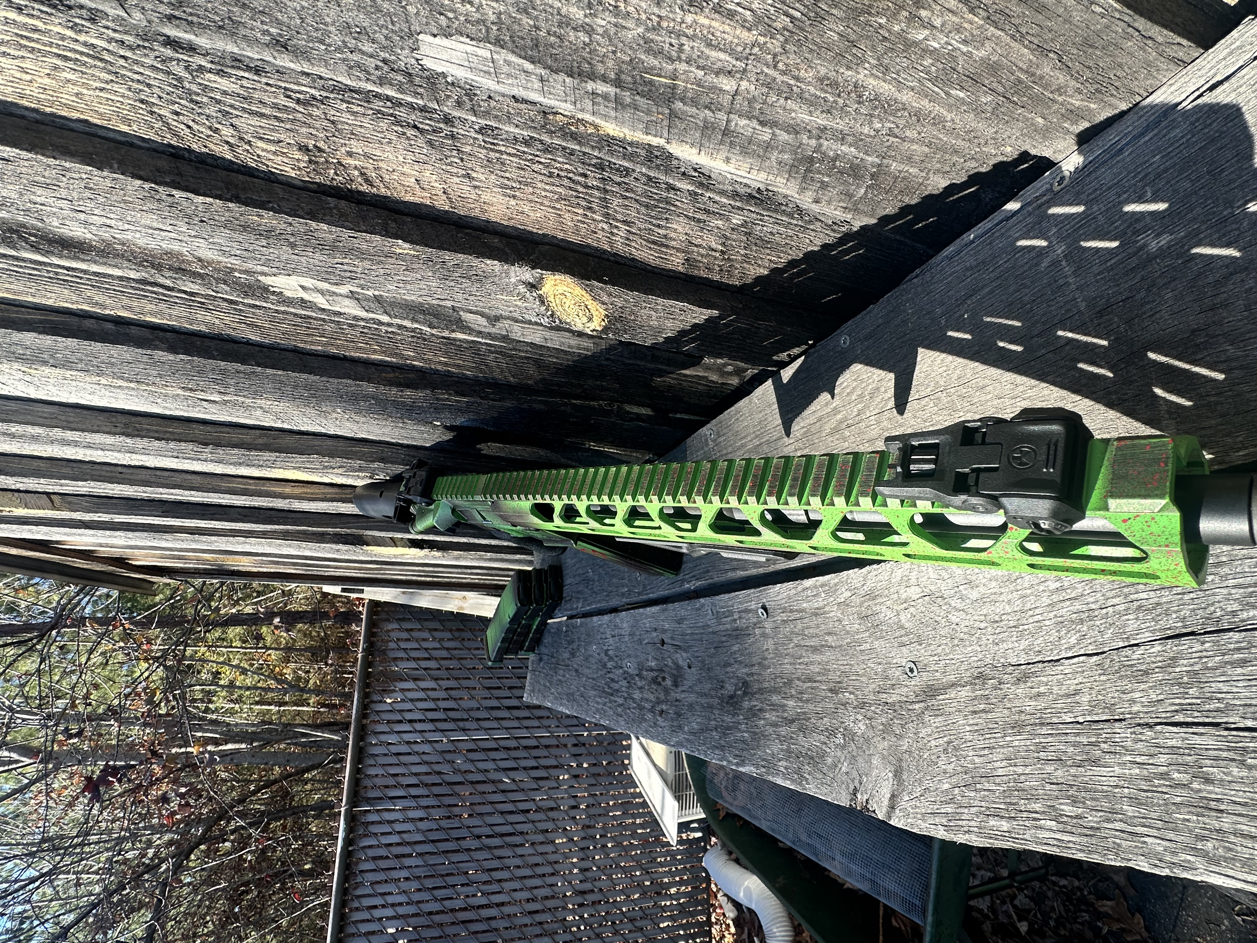 Biohazard Ar Biohazard Zombie AR-15 | Cerakote