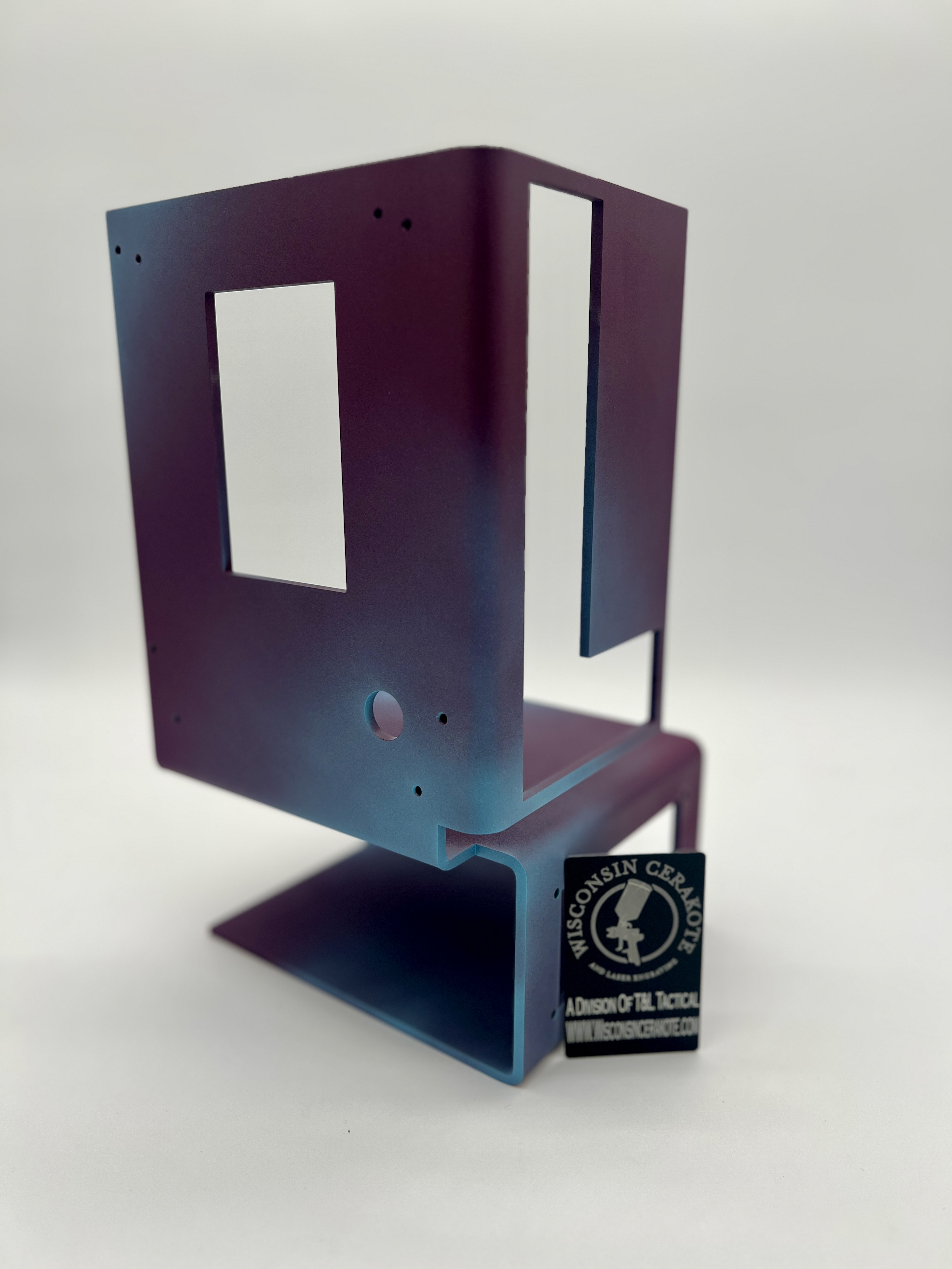 Computer Chassis Fade Blk Cherry & Blue Raspberry | Cerakote