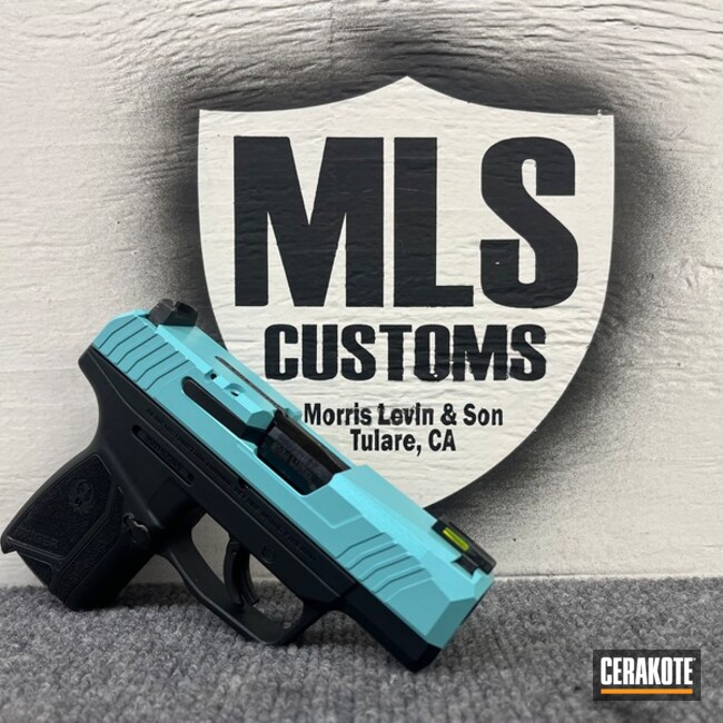 Ruger Lcp Coated With Cerakote In Robin's Egg Blue