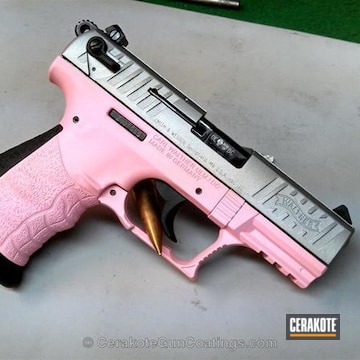 Cerakoted H-244 Bright Pink With H-151 Satin Aluminum