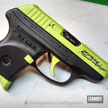 Powder Coating: LCP,Zombie Green H-168,Handguns,Zombie Gun,Ruger