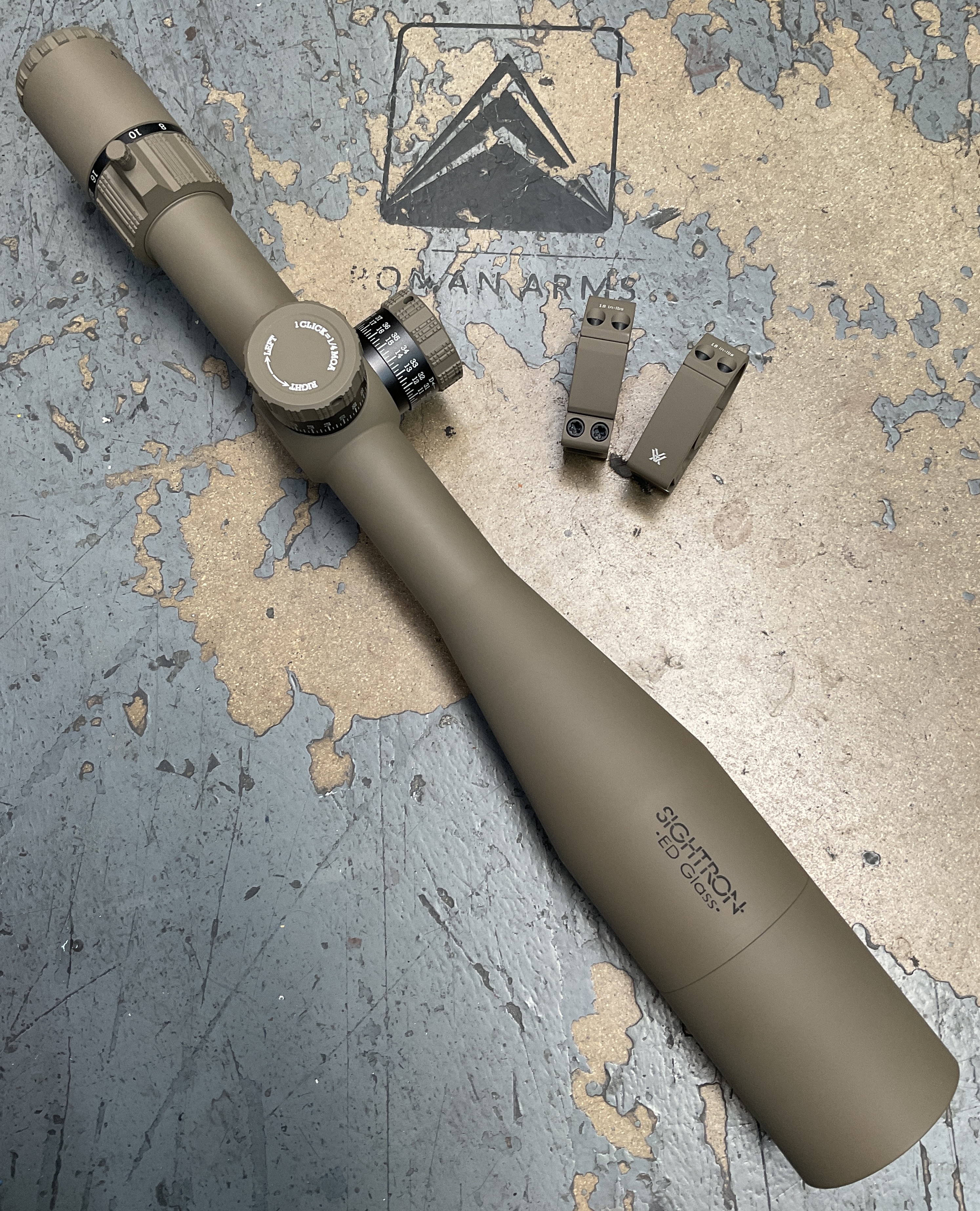 Sightron Ed Glass S6 finished in H-267 | Cerakote