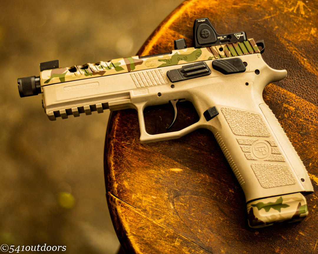 CZ P-09 Urban Grey with LOTS of extras! Full Cajun Kit, RMR Cut, Raptor ...