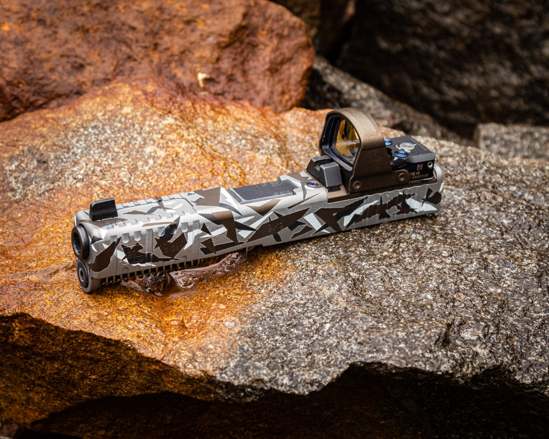 Splinter Fractical Gloch 19 with Optic Cut, Slide Serrations, Faux Window and Custom ...