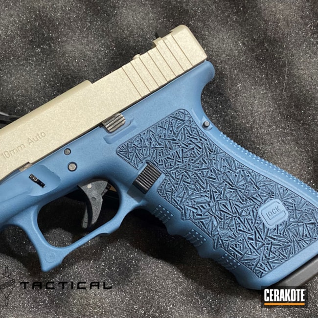 Customized Glock 20 With Cerakote, Optic Cut, And Stippling