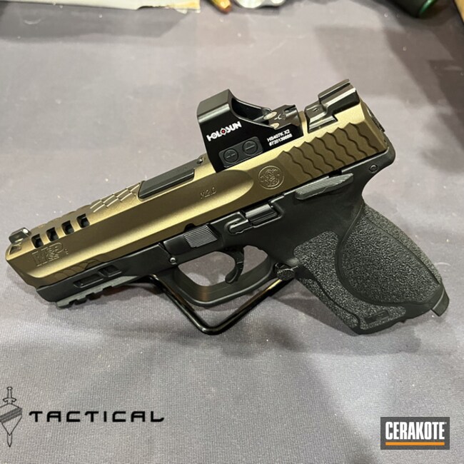 Customized S&w M&p9 With Optic Cut, Cerakote, And Porting
