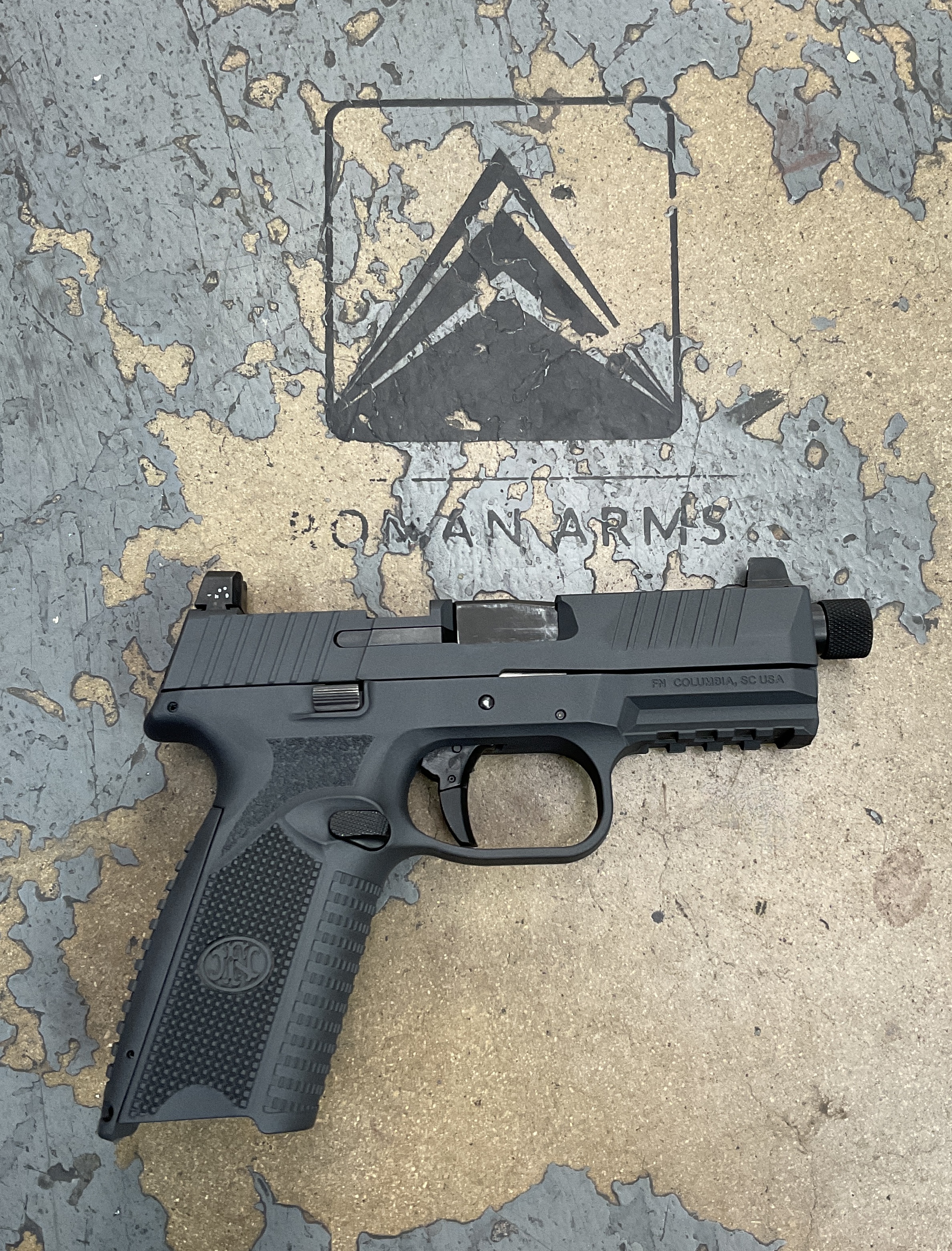 Fn 503 Frame Fn 509 finished in Sniper Grey | Cerakote