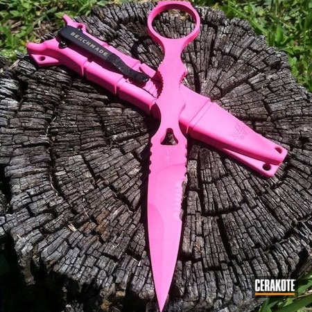 Powder Coating: Pink,Corrosion Protection,Knives,High Temperature Coating,Custom Paint,Knife,Benchmade,Clear Coat,Heat Protect,Custom,Prison Pink H-141,SOCP
