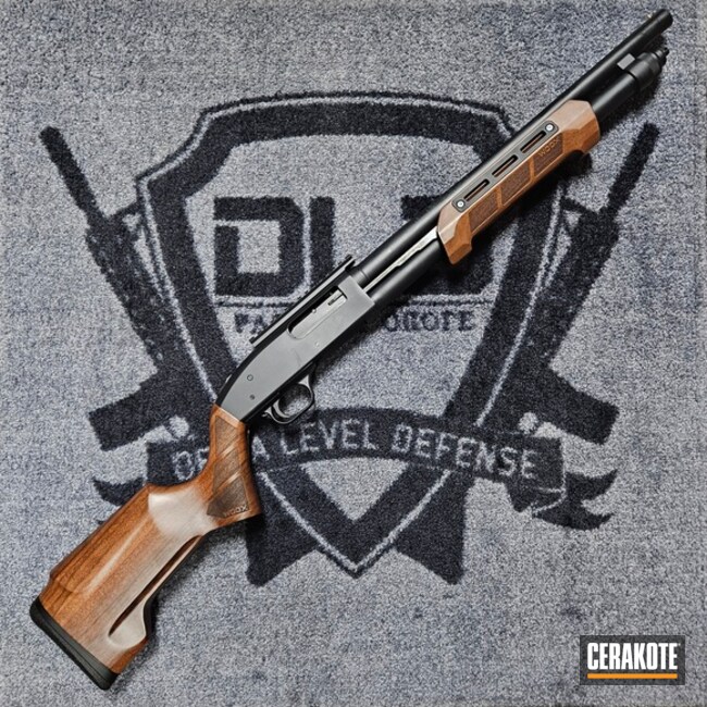 Custom Mossberg 590 With Wood Furniture