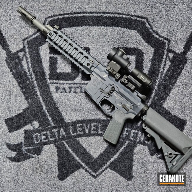 Custom Engraved Dld Rifle With Silver Writting