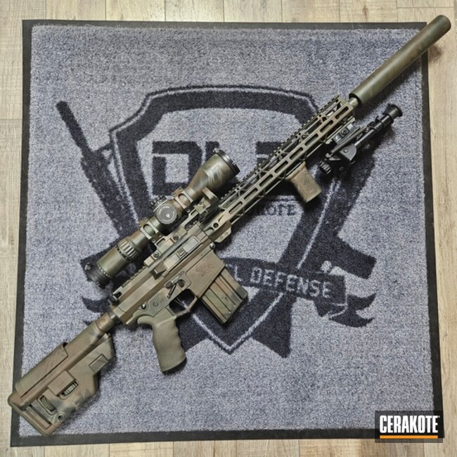 Custom Woodland Ar10 Precision Rifle 