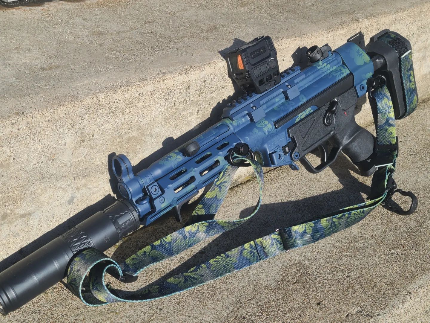 Ap5 Project Century Arms Ap5 finished in Kel-Tec® Navy Blue and Corvette Yellow ...