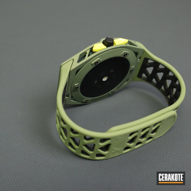 Powder Coating: Graphite Black H-146,SMOKED BRONZE H-359,CHARCOAL GREEN H-338,Consumer Electronics,Wearables,Prototype,Lemon Zest H-354,TEQUILA SUNRISE H-309,Watches,Shimmer Aluminum H-158,NORTHERN LIGHTS H-315,Crocodile H-360