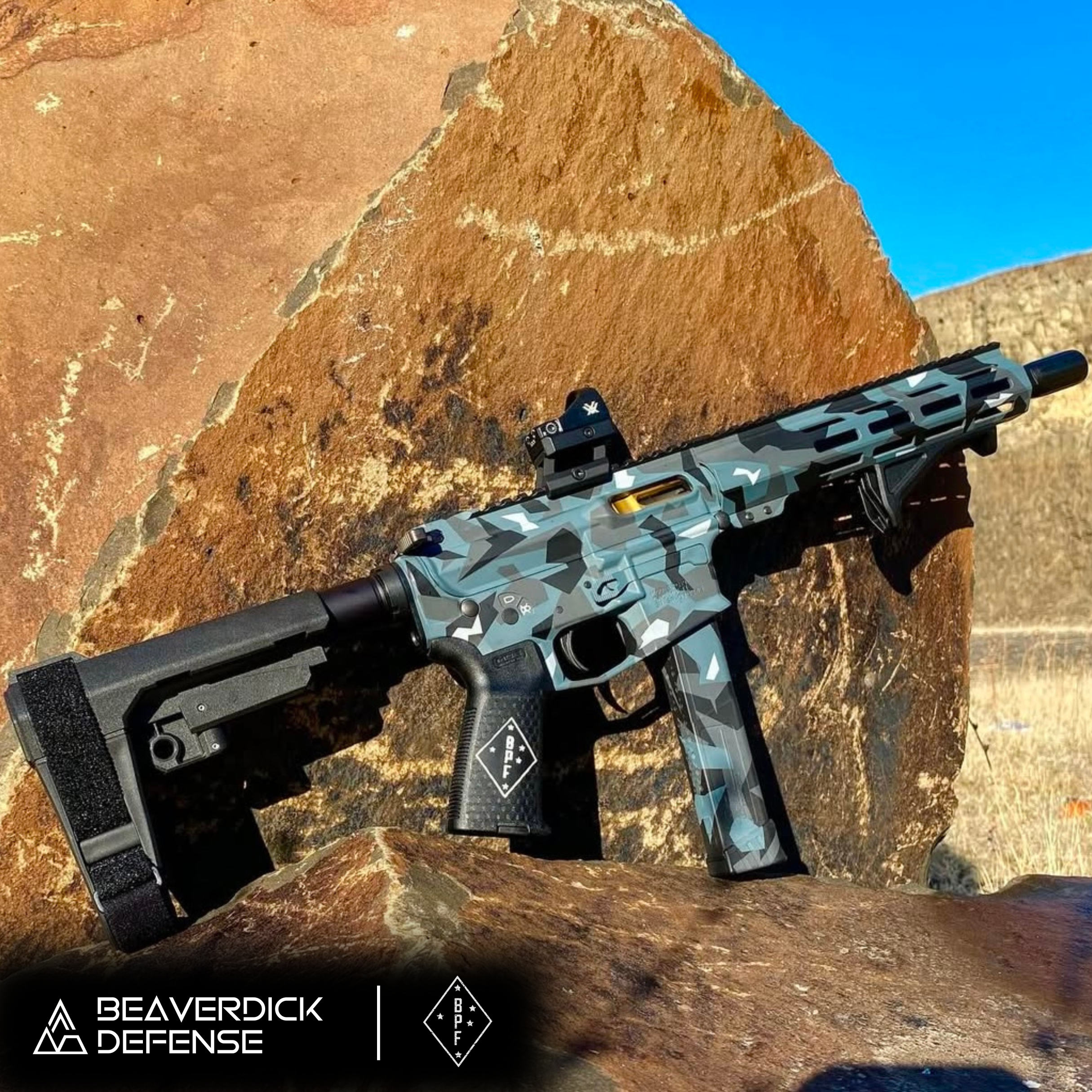 Urban Splinter done in Springfield® Grey, Bright White, Battleship Grey ...