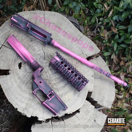 Powder Coating: Corrosion Protection,High Temperature Coating,Black,Gun Parts,Custom,Prison Pink H-141,Pink,Custom Paint,Armor Black H-190,Tactical Rifle,Clear Coat,Heat Protect,Parts