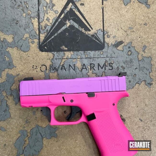 Fuscia Pink Glock Coated With Cerakote