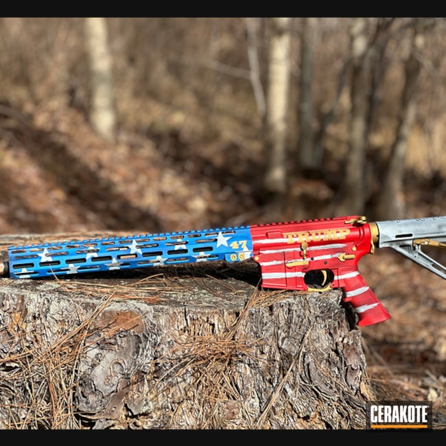 American Flag Ar Coated With Cerakote