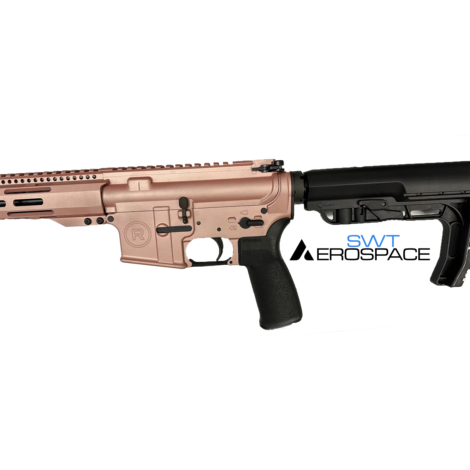 Rose Gold Rifle Radical Firearms RF15 Cerakoted in Rose Gold | Cerakote