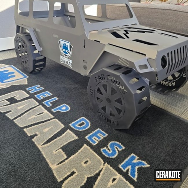 Custom Coated Jeep Fire Pit