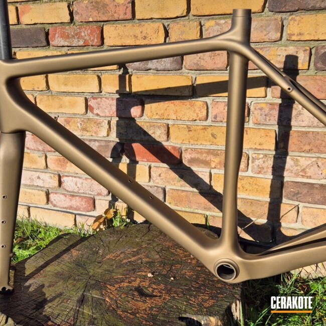 Bicycle Frame Coated With Cerakote
