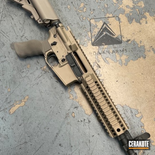 Titanium And Gold Colt Sbr