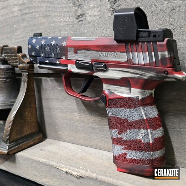 Sig P365 American Flag Battleworn