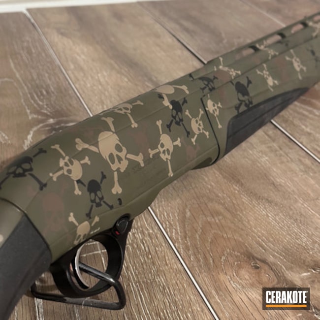 Skull Camo Beretta Shotgun 