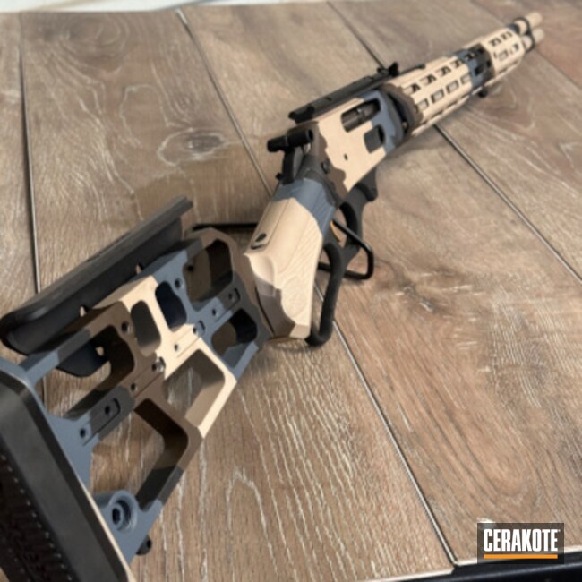 Camo Marlin Lever Action Rifle 
