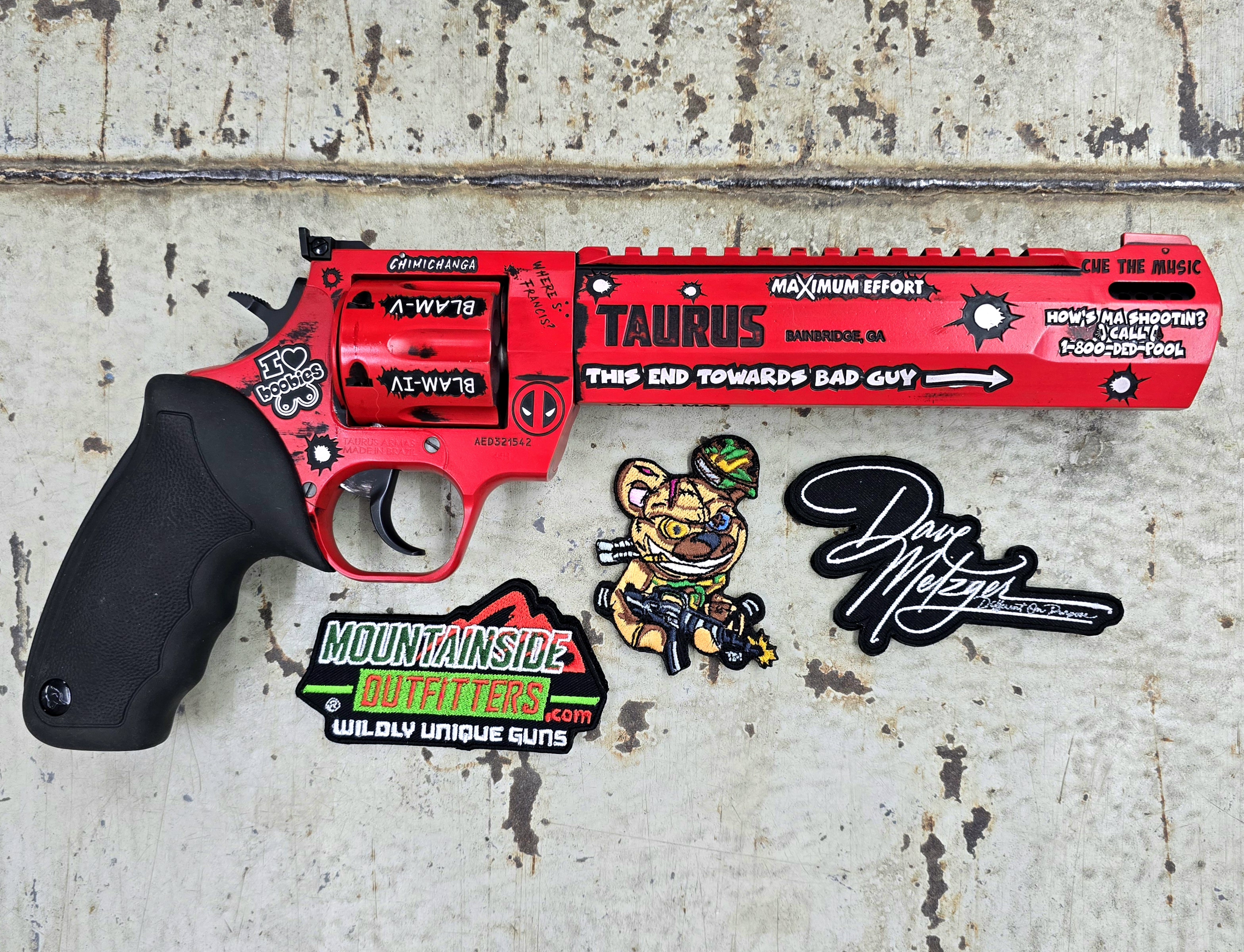 Cerekote Raging Hunter Deadpool Theme Taurus Raging Hunter | Cerakote