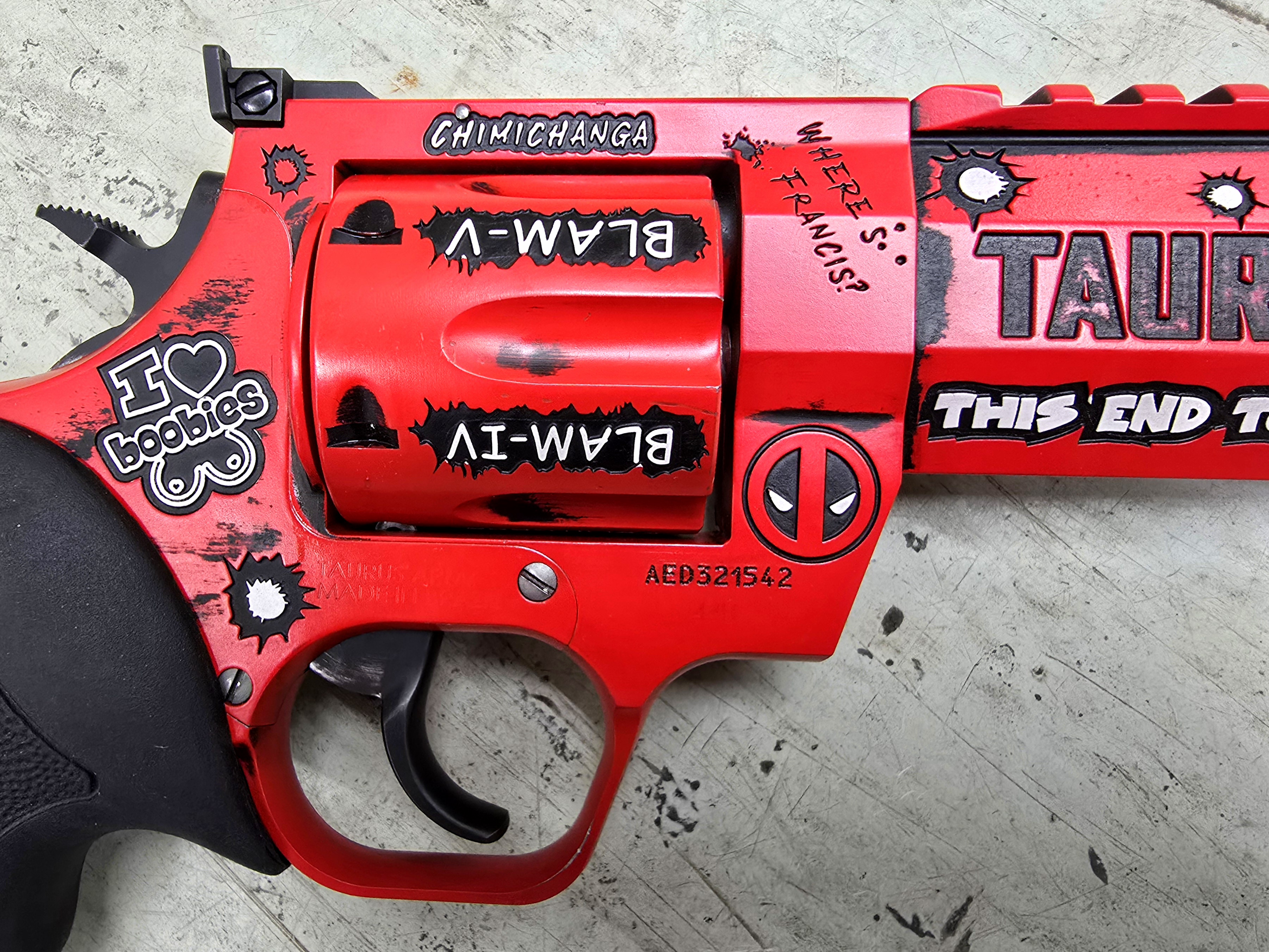 Cerekote Raging Hunter Deadpool Theme Taurus Raging Hunter | Cerakote