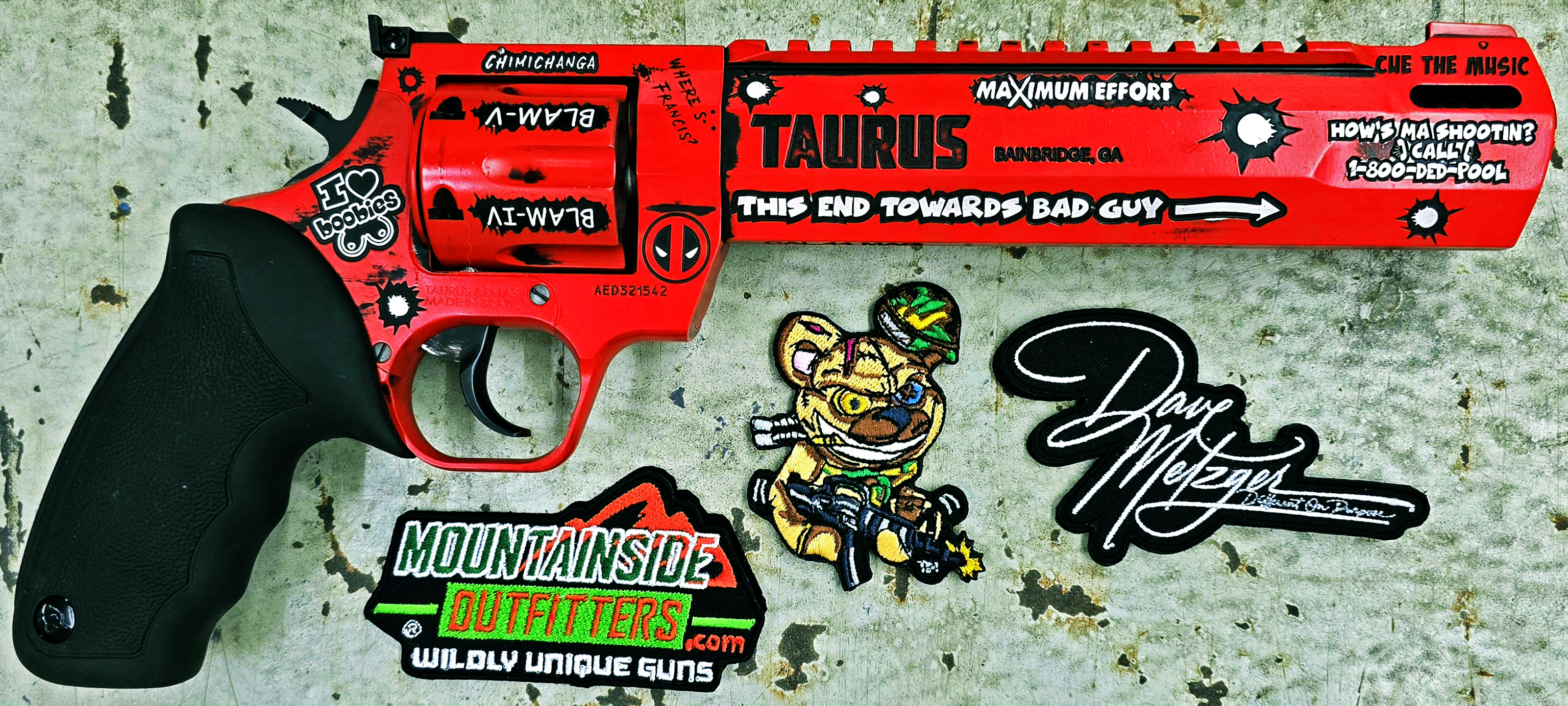Cerekote Raging Hunter Deadpool Theme Taurus Raging Hunter | Cerakote