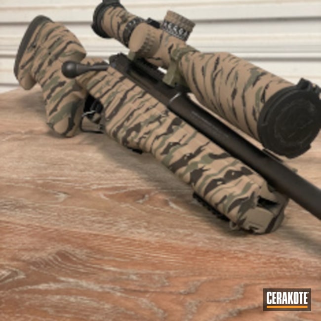 Green & Black Camo Rifle 