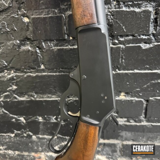 Lever Action Rifle Coated With Cerakote
