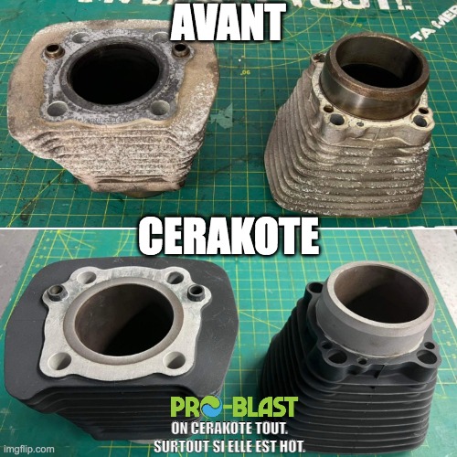 Engine Block finished in Jet Black | Cerakote