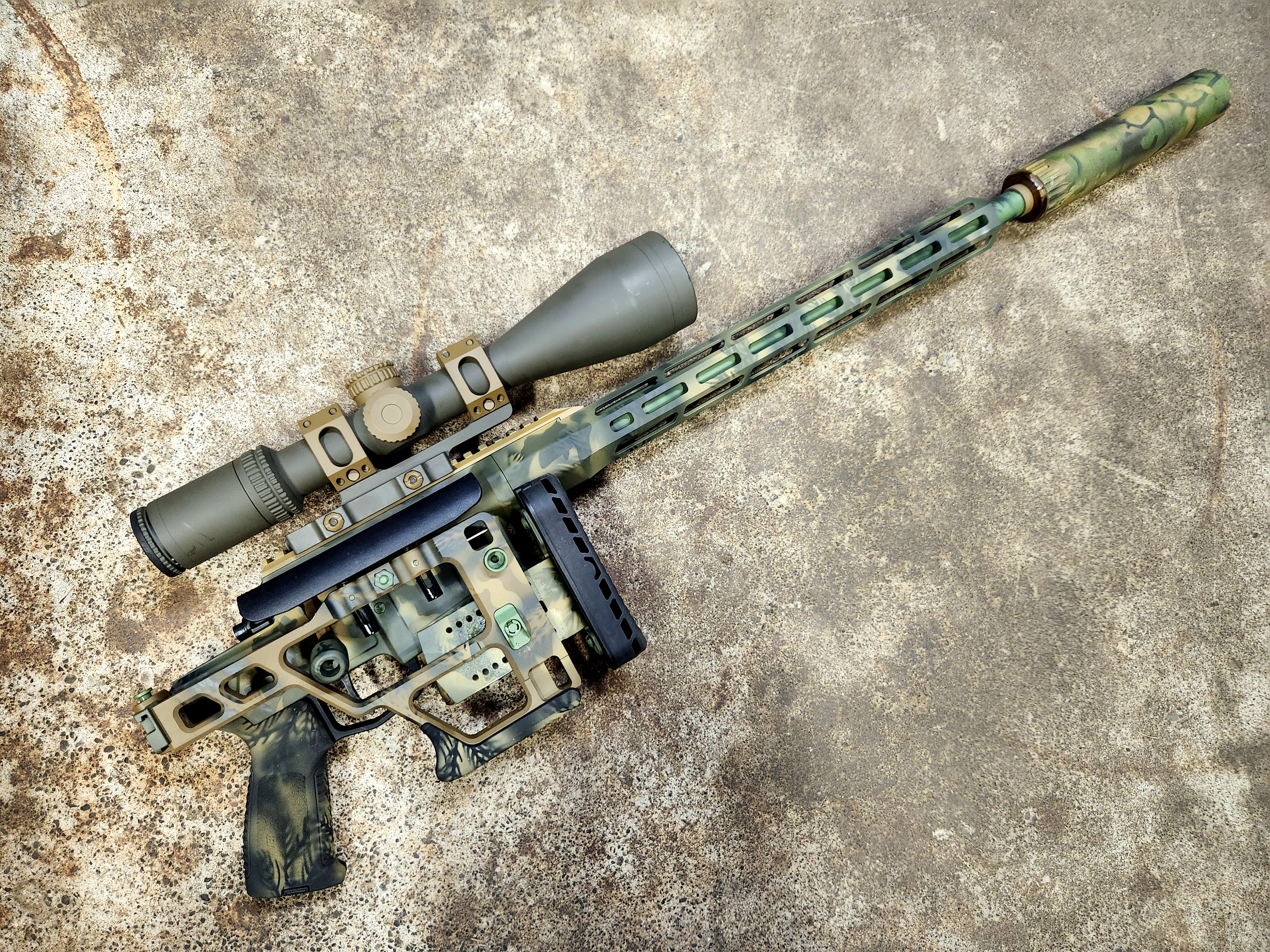 Sig Graphics Predator Hunter Sig Sauer Cross in 308, Ghost Camouflage | Cerakote