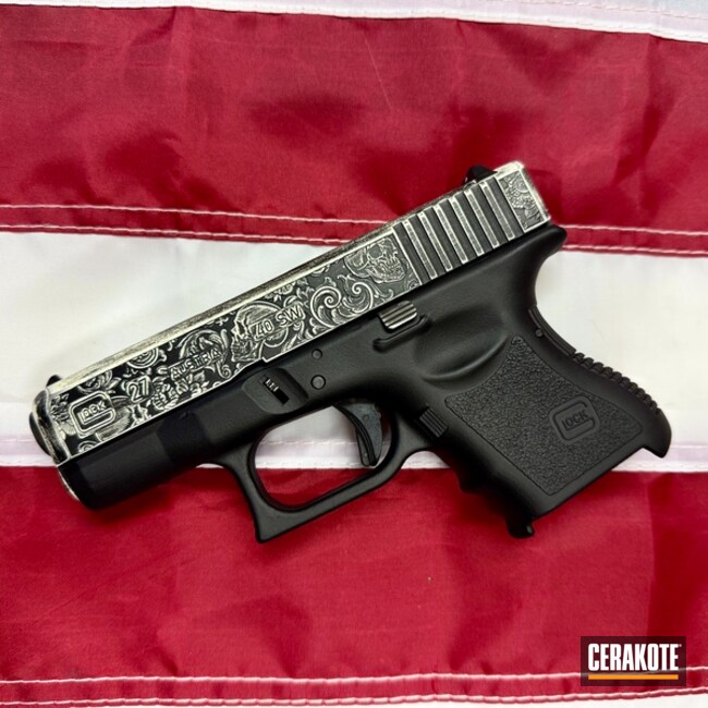 Custom Skulls & Roses Battleworn Glock