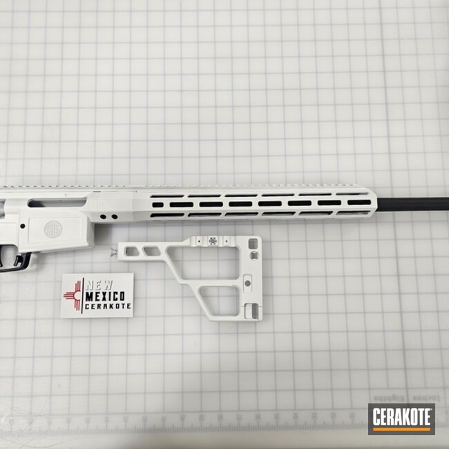 White Cross Coated With Cerakote In H-140