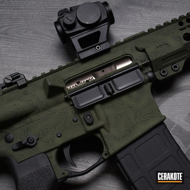 Receiver Topo Coated With Cerakote In H-34094
