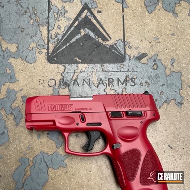 Taurus G2 Coated With Cerakote In Ruby Red