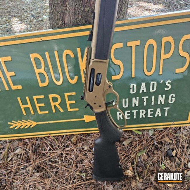 Lever-action Coated With Cerakote In H-148
