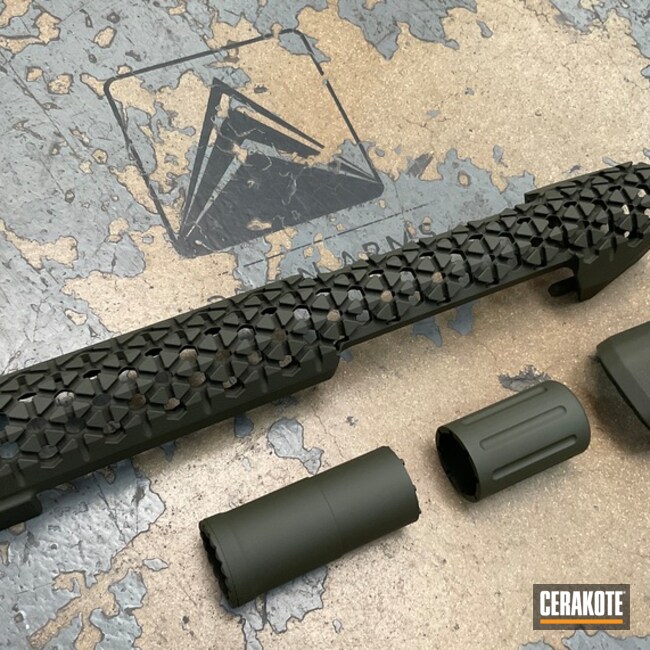 Langdon Tactical Handguard Coated With Cerakote In H-236