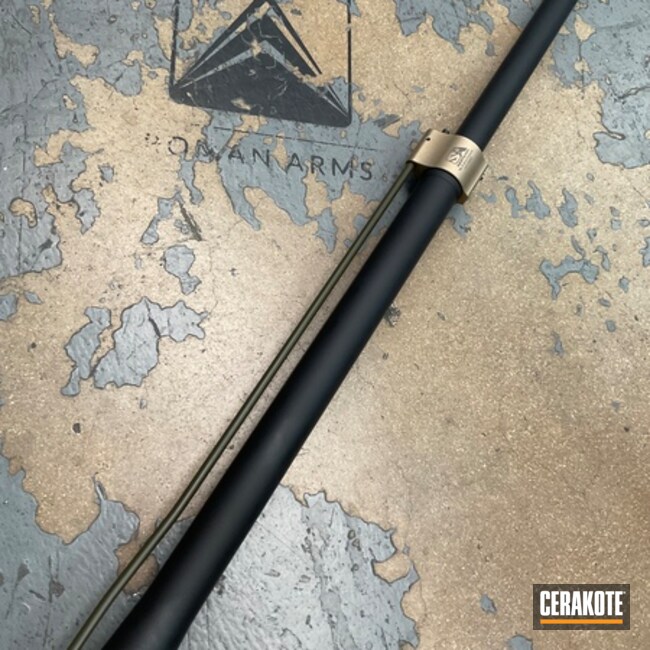 Graphite Black And O.d. Green Barrel And Gas Block