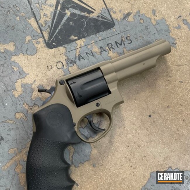 Taurus Revolver Coated With Cerakote In H-146 And H-267