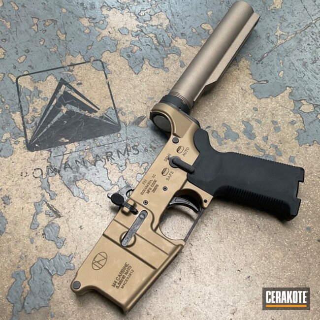 Fn M4 Coated With Cerakote In H-376 And H-122
