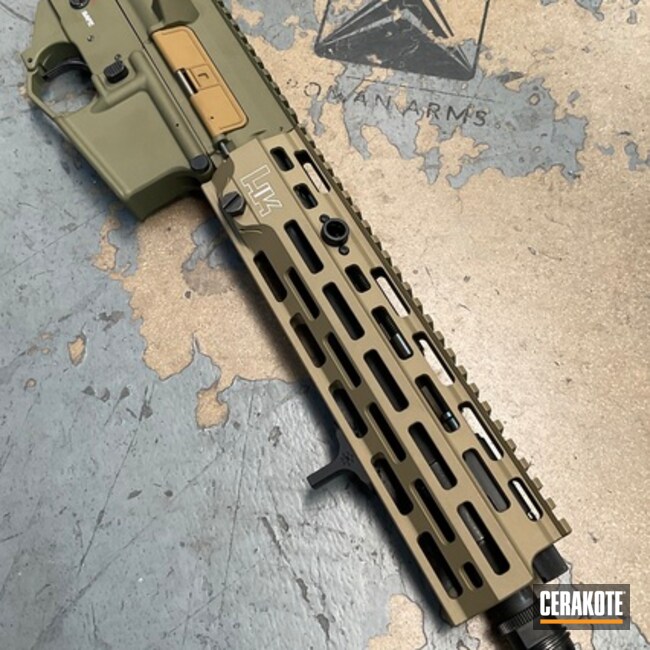Hk Dugu Coated With Cerakote In Ral 8000 And Gold