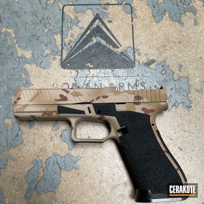 G19x Coated With Cerakote In H-269, H-342, H-203 And H-340
