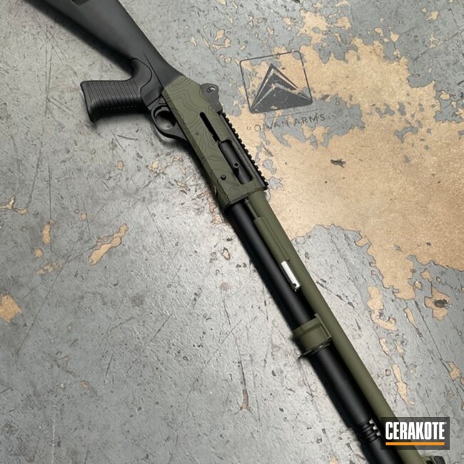 Benelli Coated With Cerakote In H-146 And H-229
